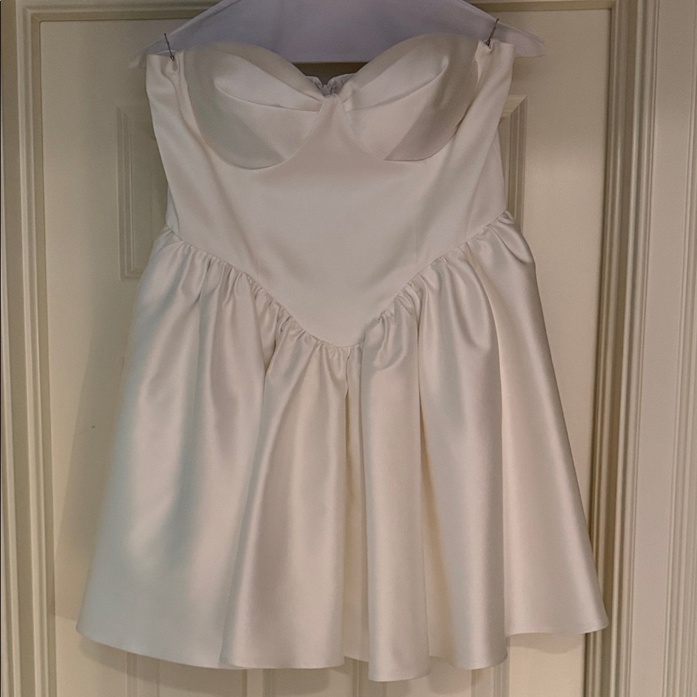 Meshki Hollie White Strapless Dress - Picture 3 of 5